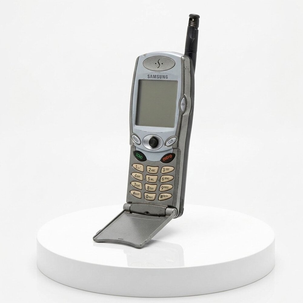 Vintage Samsung SCH-T300 Flip Phone Telus Mobility Y2K Retro Tech Prop Parts